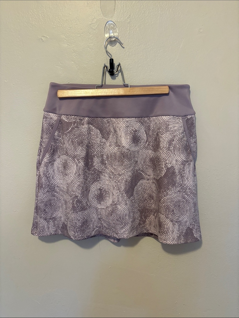 adidas Lilac Patterned Circle Skater Skirt